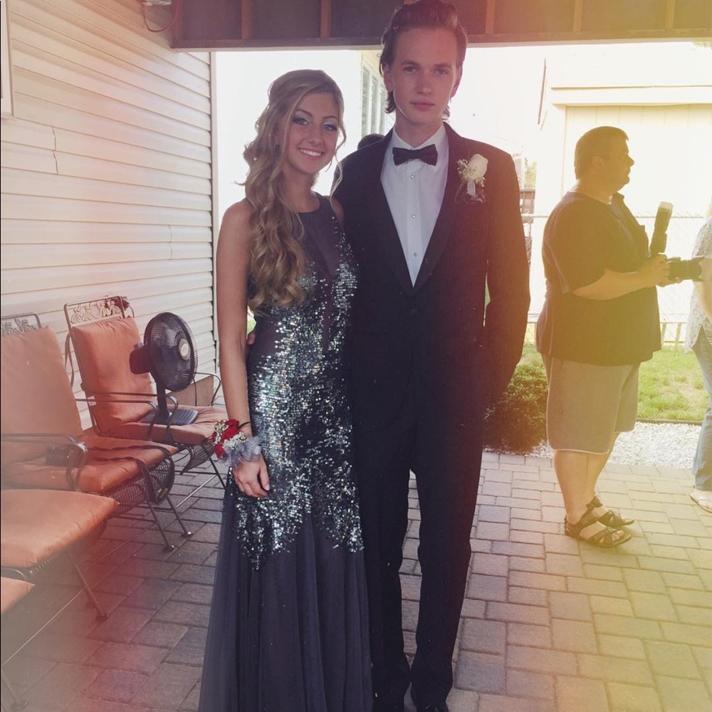 Grey/Silver Formal Dress